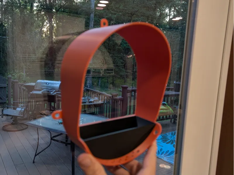 Modern Minimalist Oval Window Bird Feeder