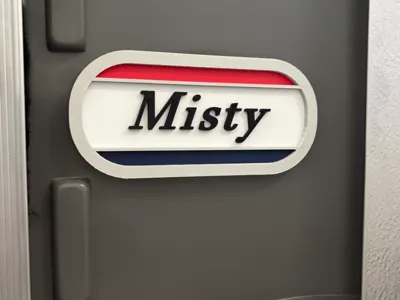 Airstream Customizable Name Badge