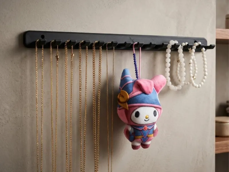 Wall-Mounted Necklace & Chain Organizer