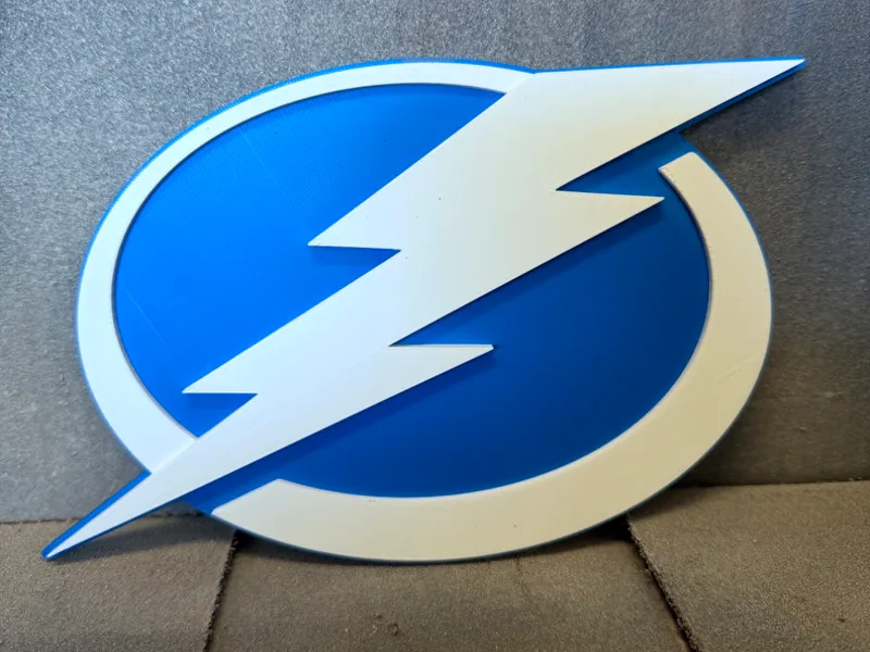 Tampa Bay Lightning 3D Desk Wall Decor Logo