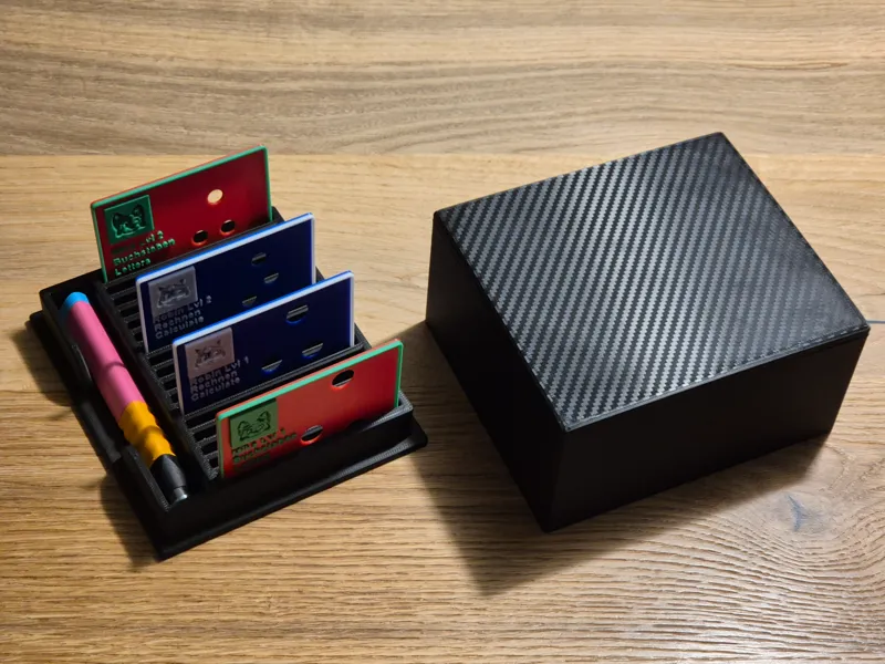 Aufbewahrungsbox für Edurino-Karten und Stift