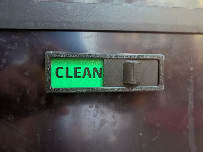 Dishwasher Clean/Dirty Resized for 12x3mm magnets