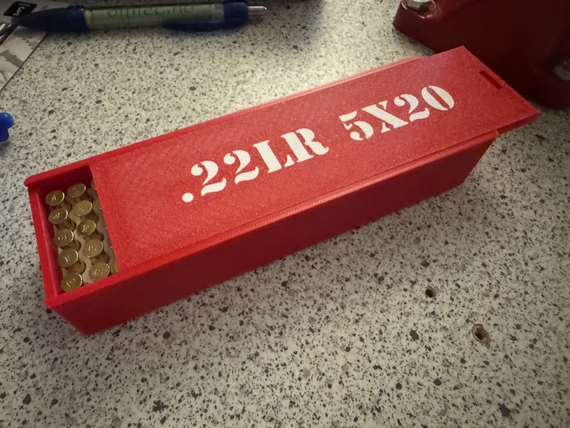 Ammo Box for 100 x .22 LR