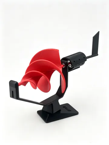 Modelo para impresión 3D: 阿基米德螺旋风力发电发电风车玩具旋转发电机模型益智风力机 — vista de referencia 2