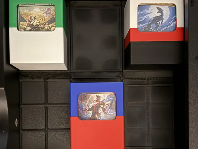 Gridfinity Commander Deckbox Holder