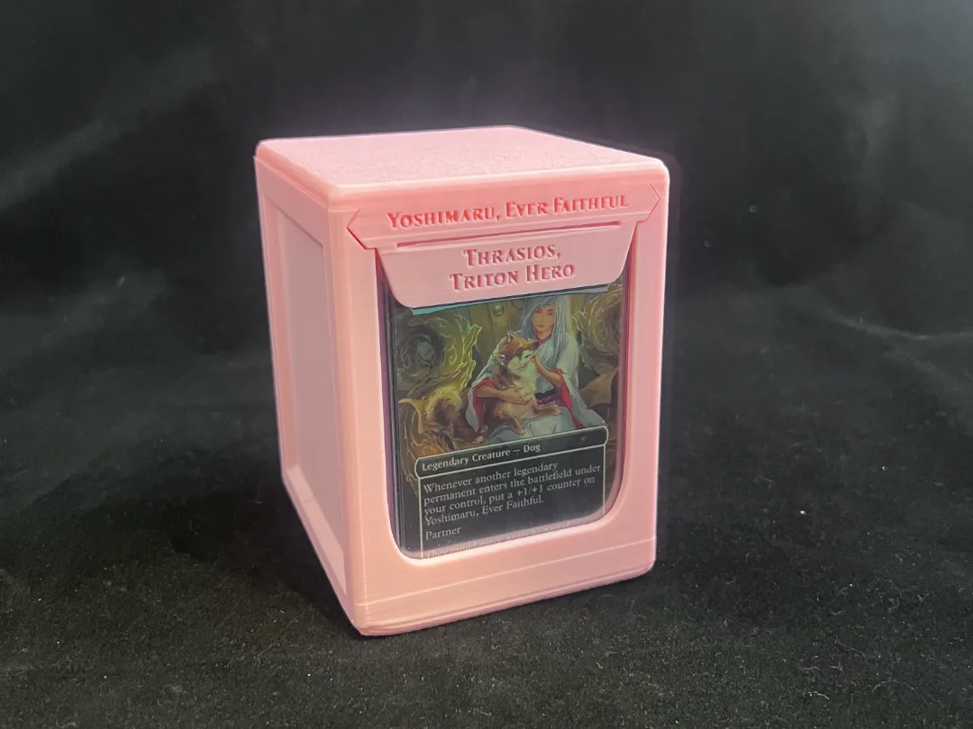 MTG Partner Commander Deckbox - Customizable - Free 3D Print Model ...