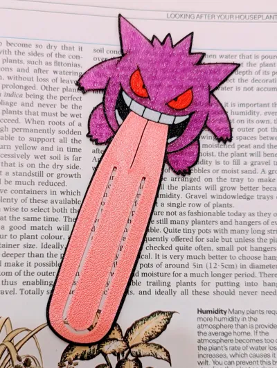 Gengar Bookmark by Print In Nano - MakerWorld