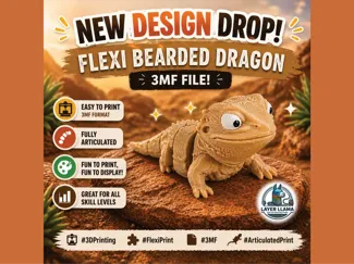Layer Llama - Flexi Bearded Dragon