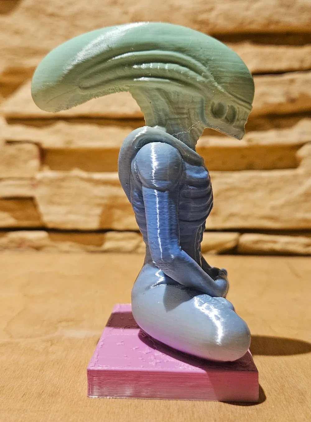Alien Xenomorph Doing Yoga - Free 3D Print Model - MakerWorld