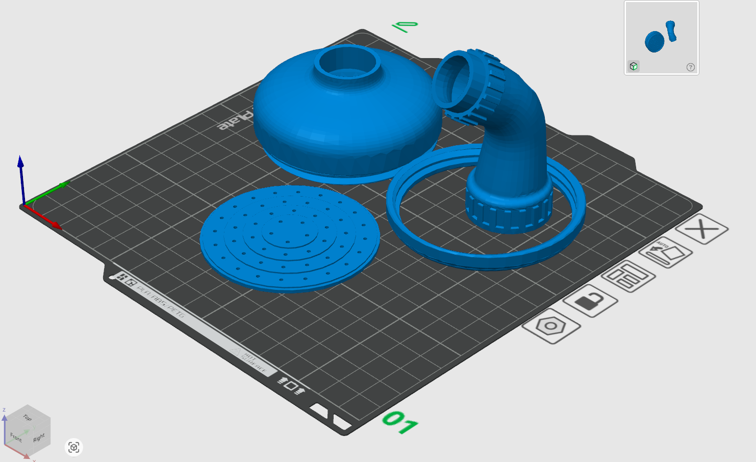 Miniatura 3 do modelo 3D Bottle Shower adapter