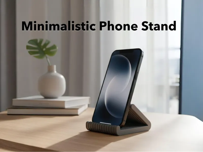 3 in 1 Modern Phone Stand - Minimal & Easy Print