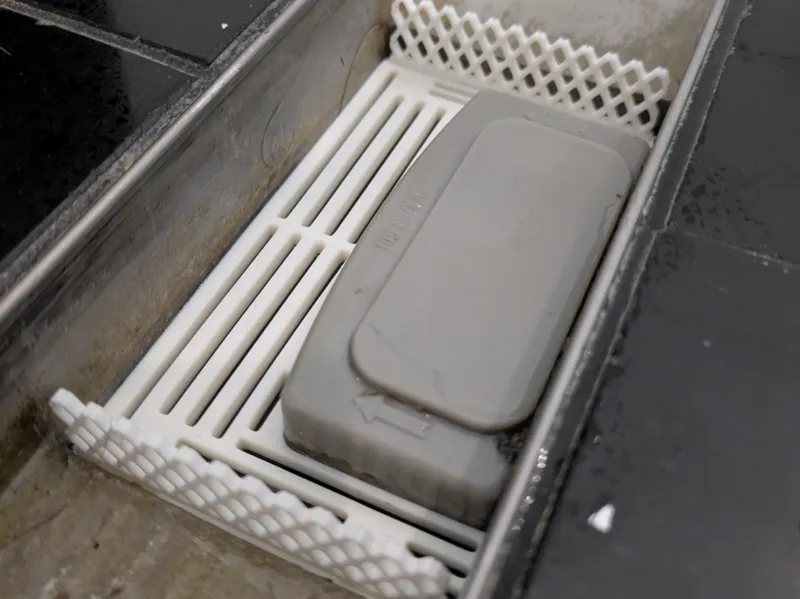 Abflussieb / Haarsieb Dusche mit Sperre