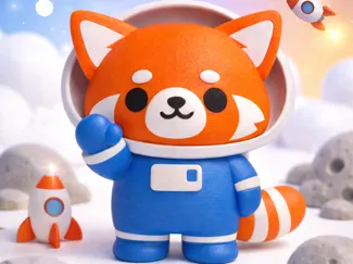 keychain Cosmo – Cute Astronaut Keychain Character