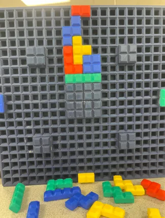 Tetris Game Board and Blocks
