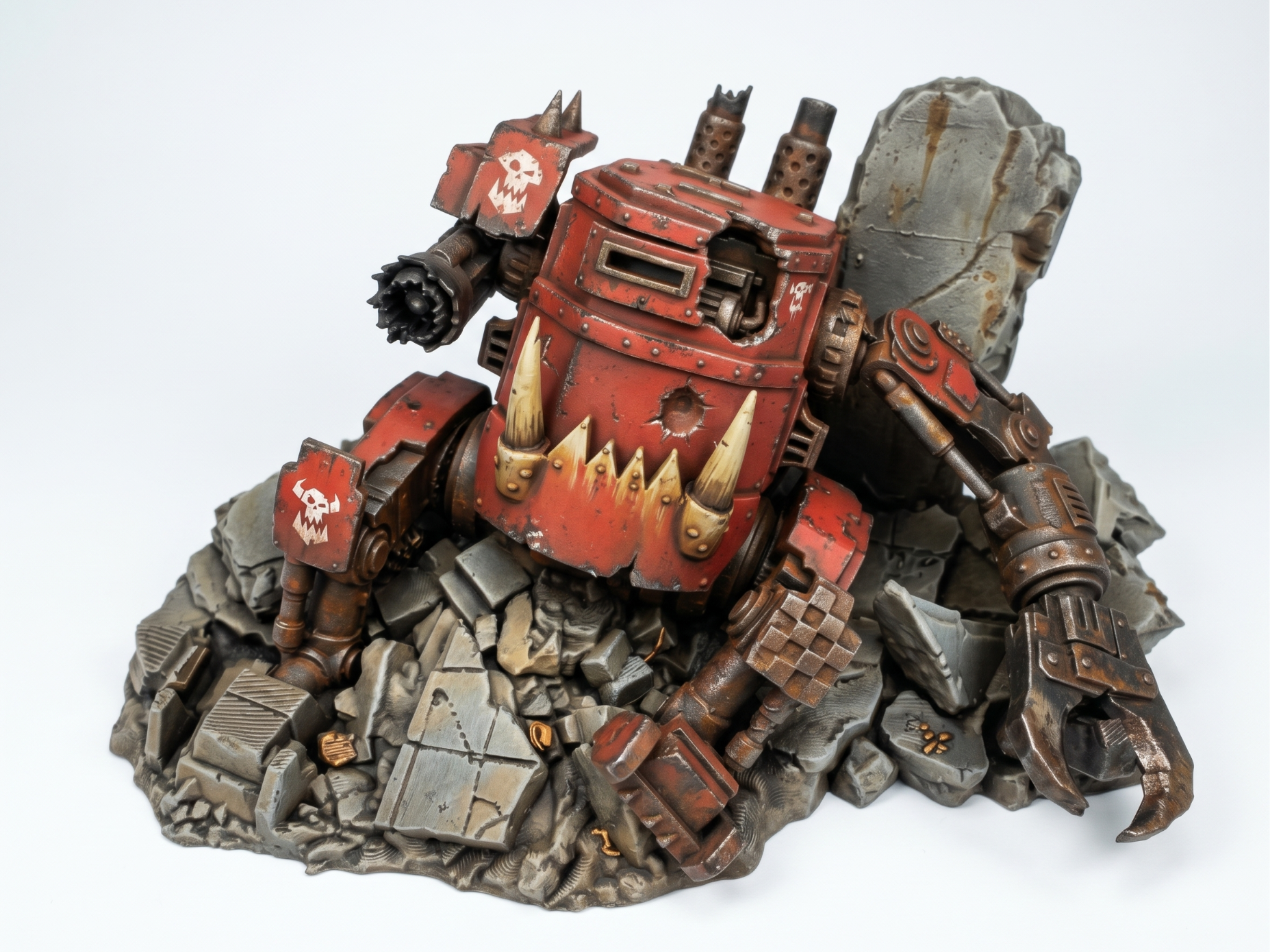 Destroyed Scrap Robot - SciFi Wargaming Terrain - 1