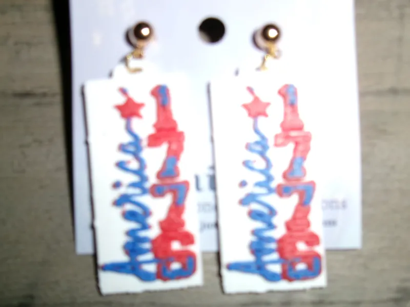 America 1776 Earrings