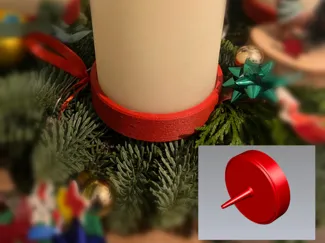 Advent wreath candle holder max. 80mm diameter