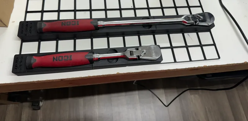 Gridfinity Icon 1/2 Long Reach Ratchet ComfortGrip