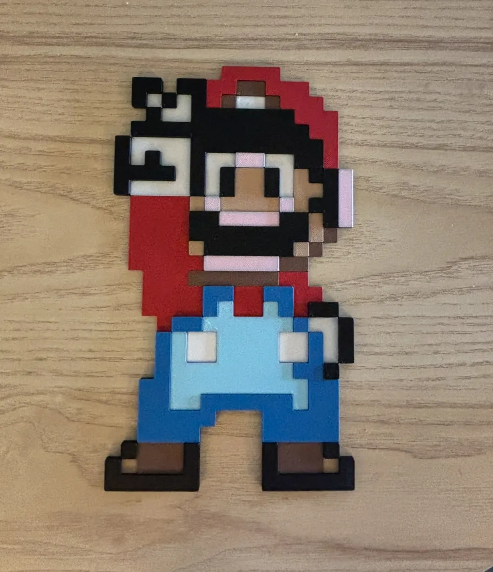 8bit SNES Super Mario Wall Art by birdhouse8669 - MakerWorld