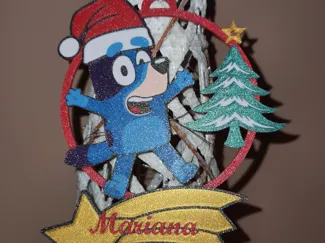 Bluey ornament Christmas only 4 colors
