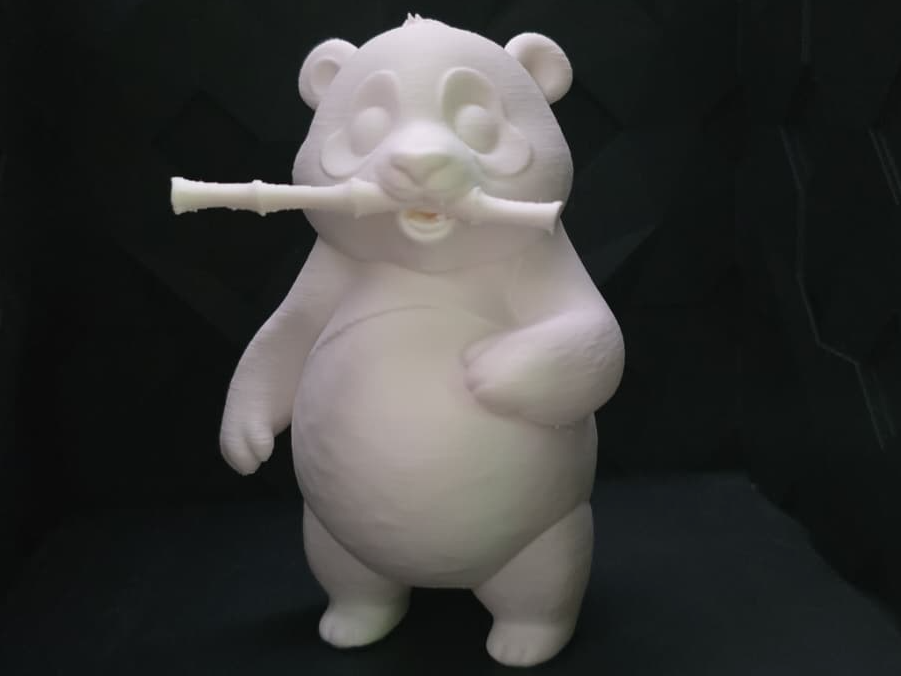 Süßer Panda mit Bambus