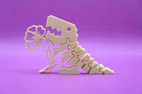 FlexiDino imprimable en une pièce - version Printemps — photo 1