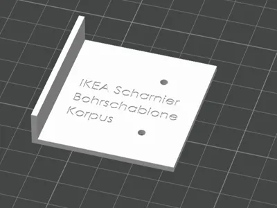 Ikea Hinge Drilling Template