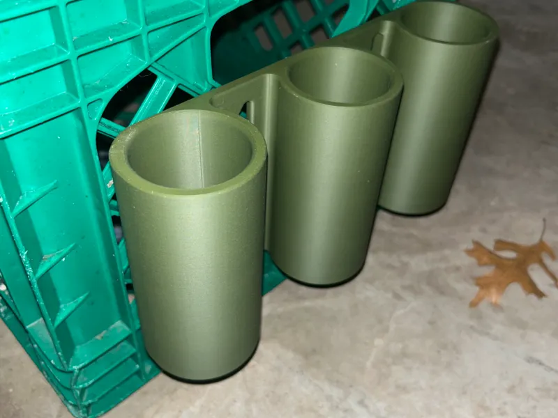 Milk Crate Rod Holder