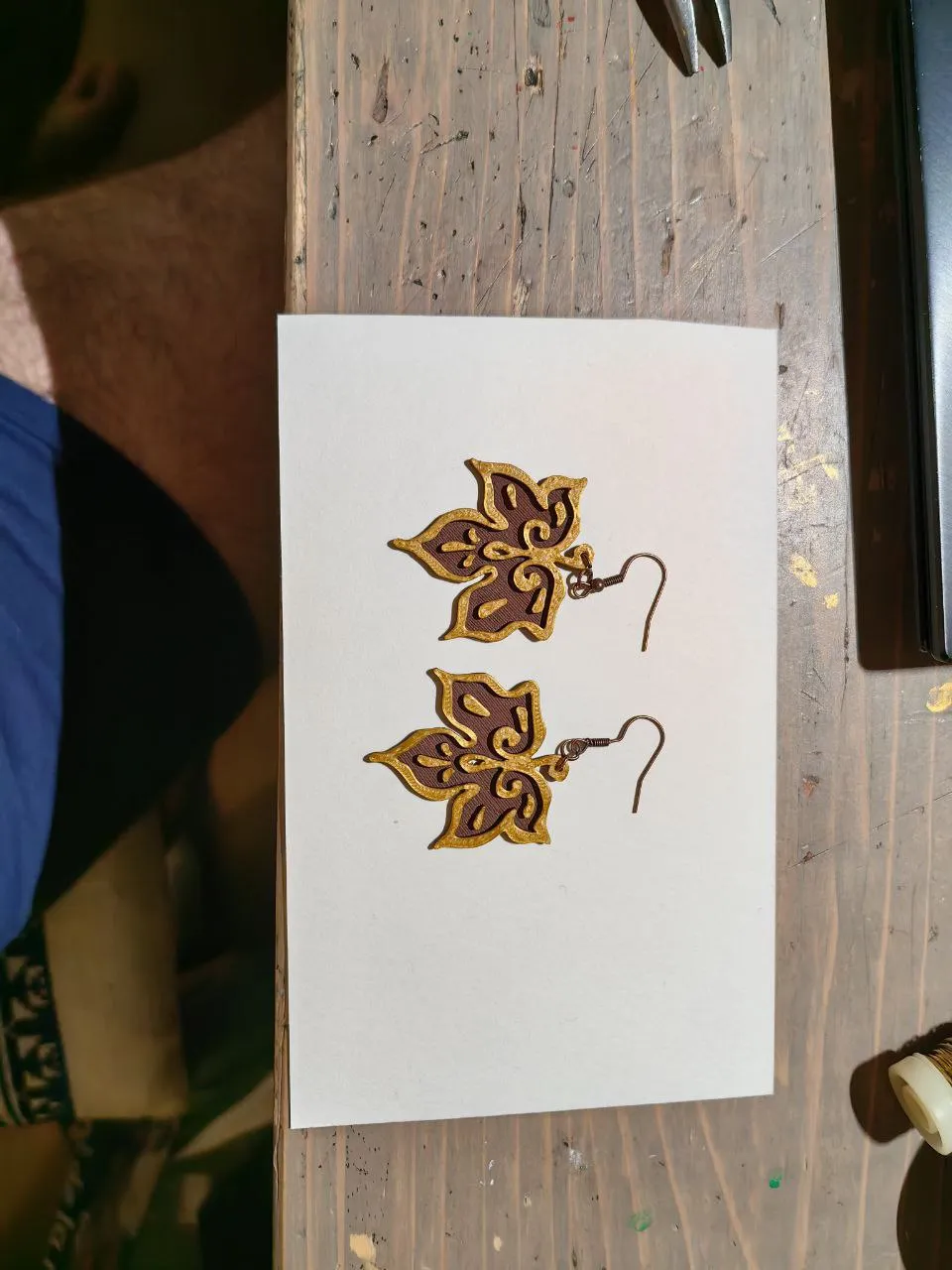Earrings - Leaf view 2