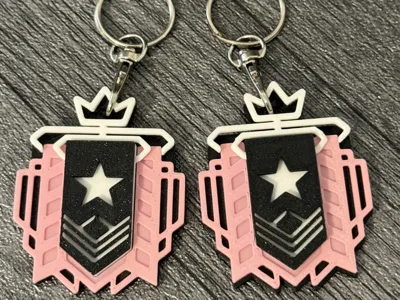 rainbow six siege champion charm / keychain