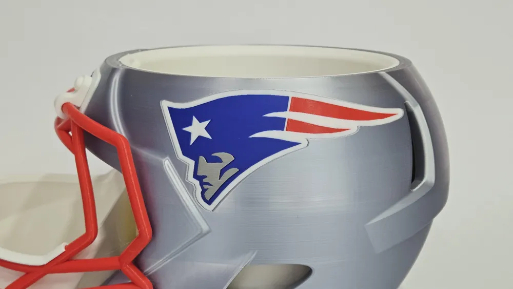 New England Rivals Snack Helmet New England Patriots (rivals) edition - Free 3D Print ...