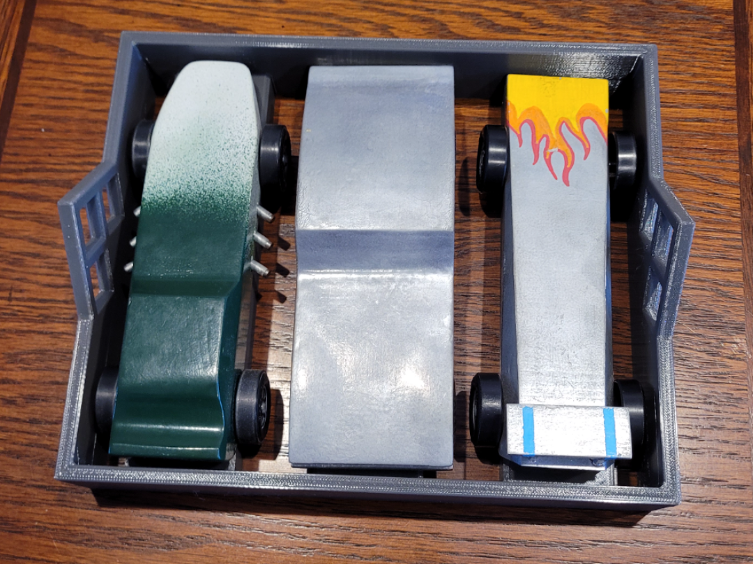 Pinewood Derby Triple Car Caddy