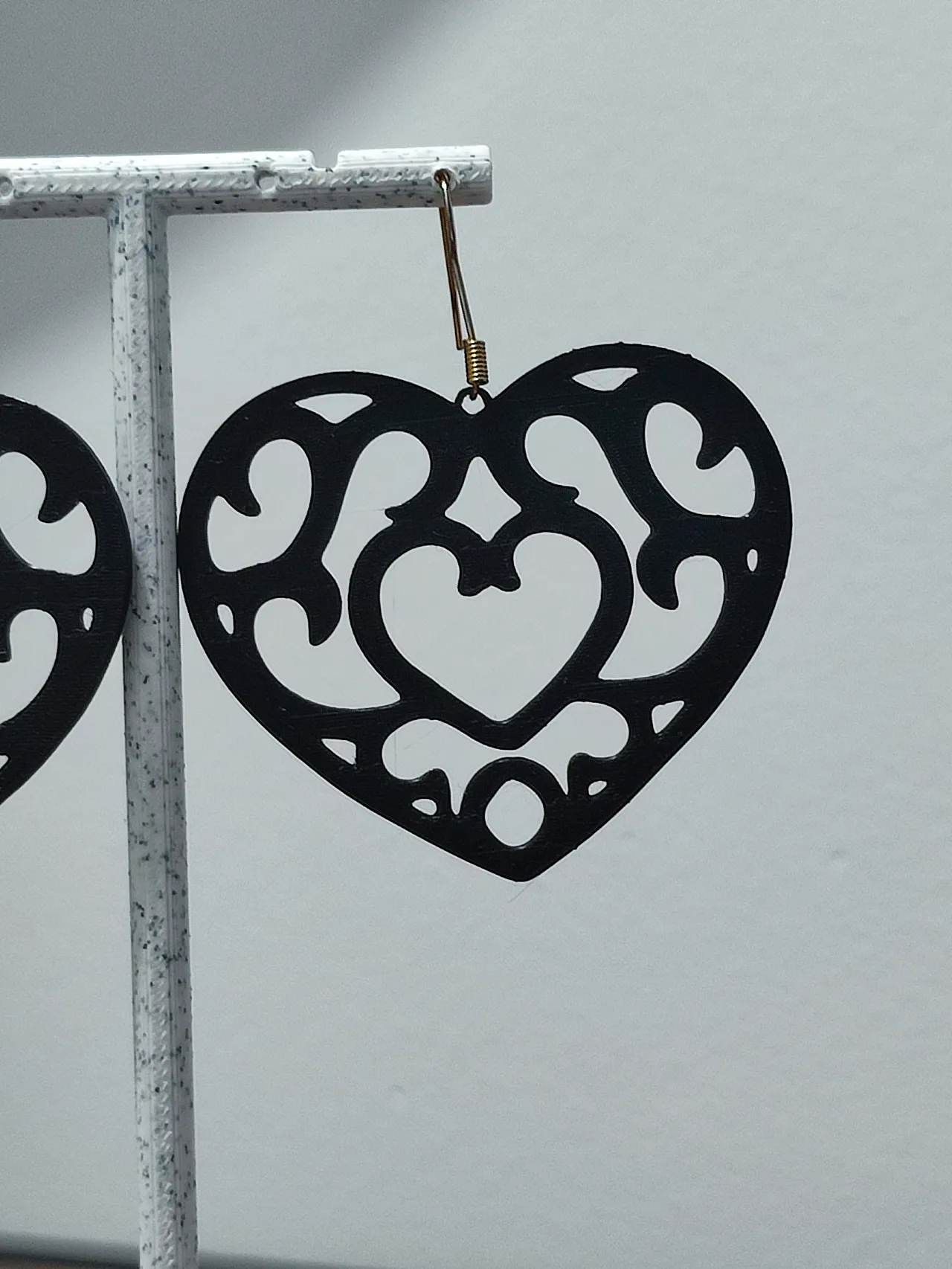 Aretes Corazón de Obsidiana view 4