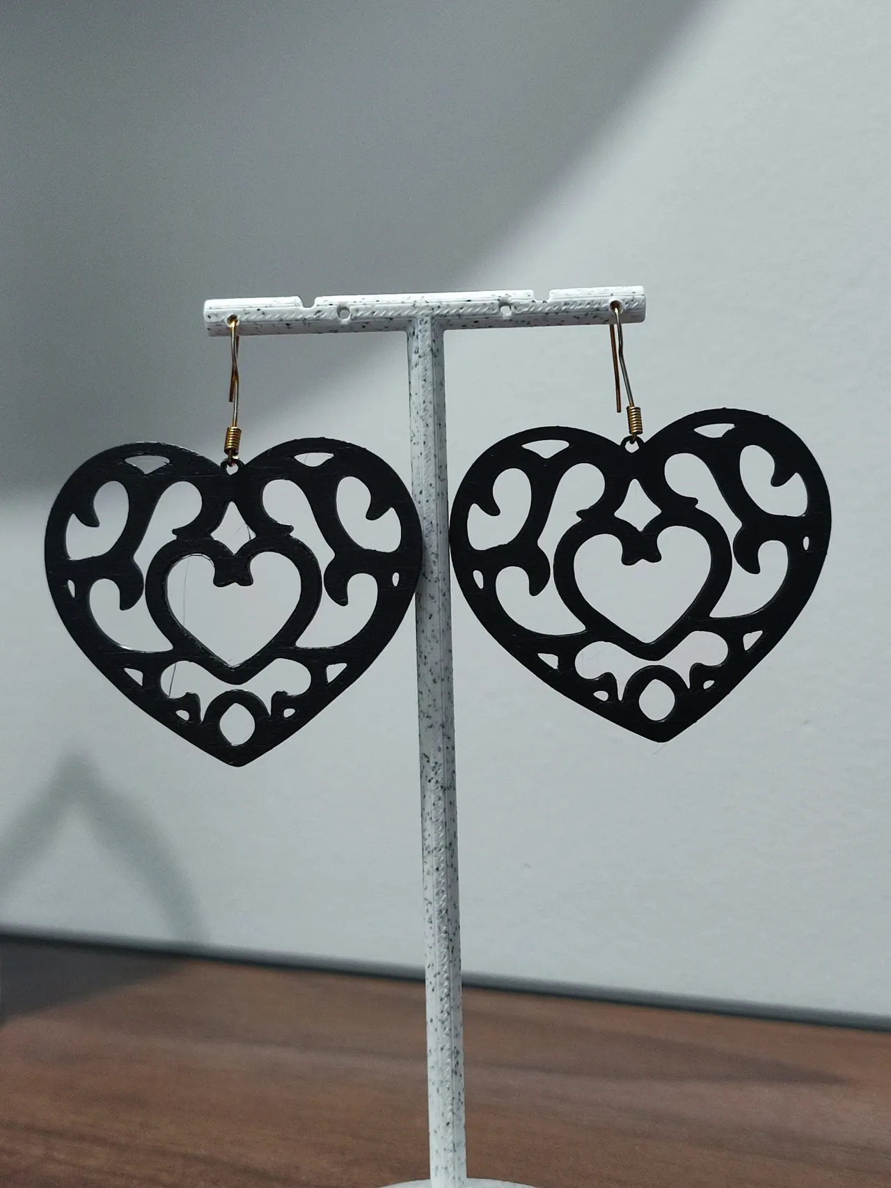 Aretes Corazón de Obsidiana view 3