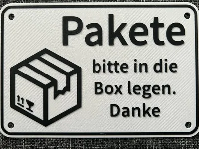 Package Box Sign