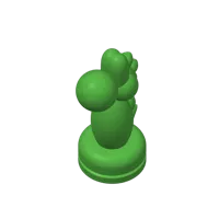 Cavalier Yoshi pour jeu d'échecs Mario — photo 4