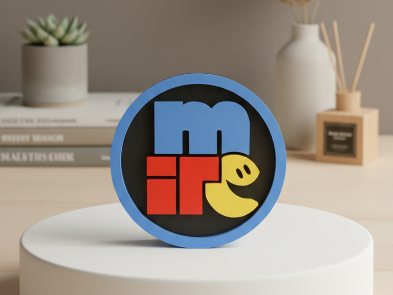 mIRC logo coaster