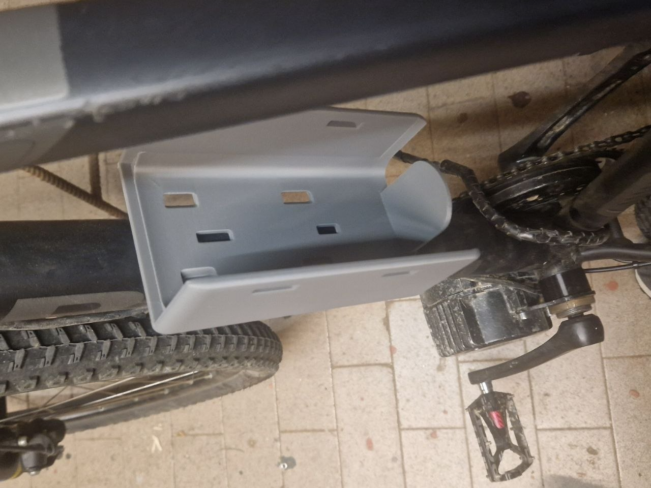 staffa porta borraccia batteria bici