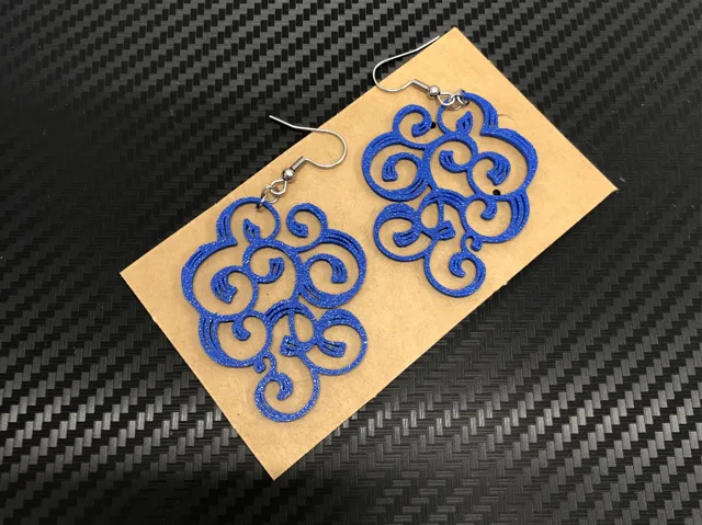 Cloud earrings, 0.4 mm nozzle no AMS