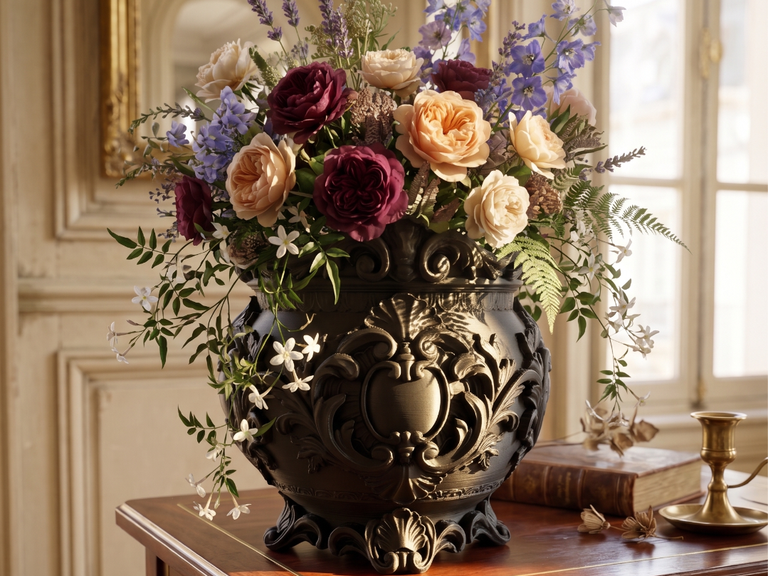Baroque Ornate Medici Flower Vase