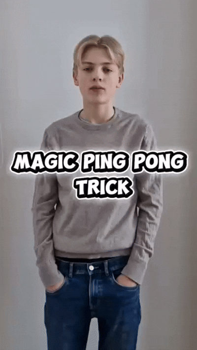 Magic ping pong trick!