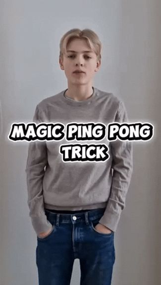 Magic ping pong trick!