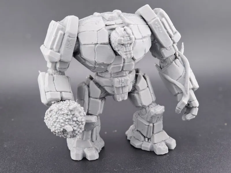 Fantasy Stone Golem Guardian