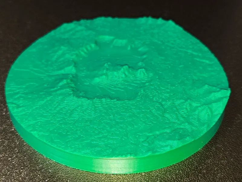Caldera topography.