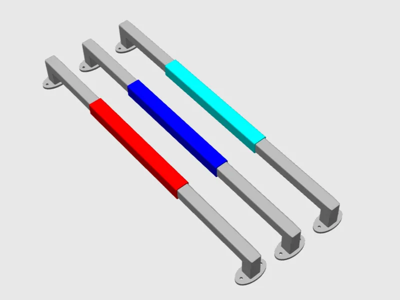 Simple solid towel holder