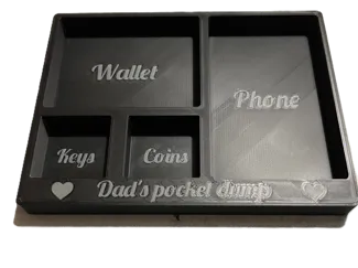 pocket dump tray