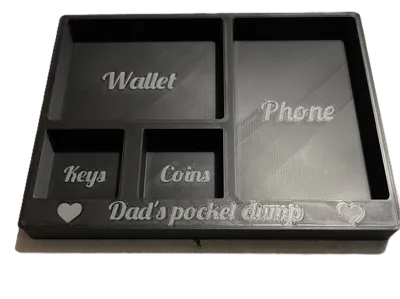 pocket dump tray