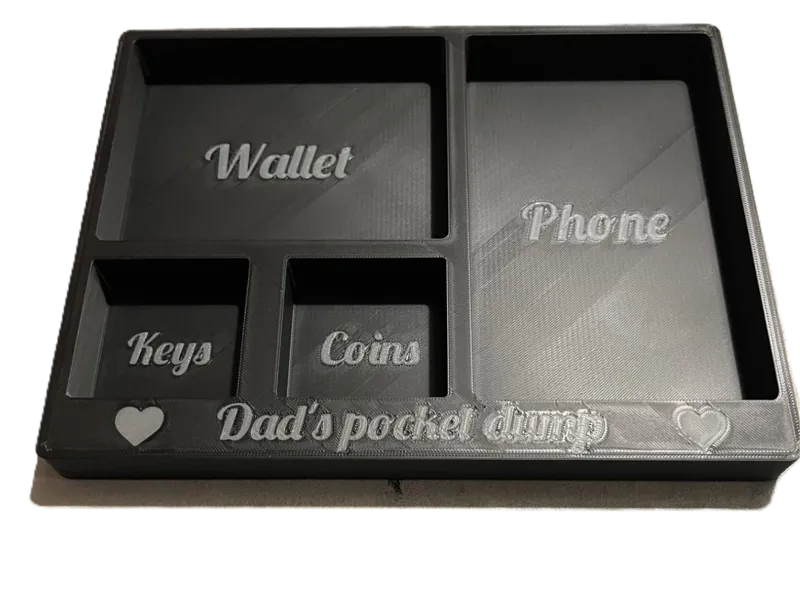 pocket dump tray