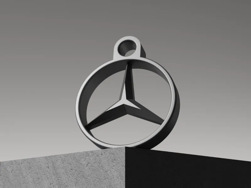 Mercedes-Benz Logo Keychain