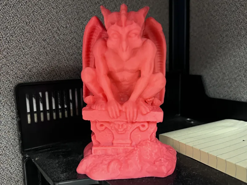 gargoyle on rubble